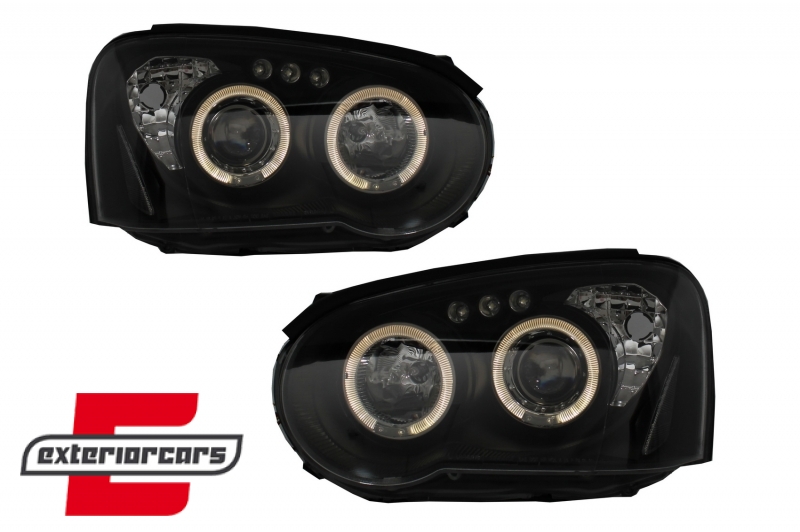 Prednja svjetla Angel Eyes (crna) / Subaru Impreza II GD (2003-2005), LPSU04