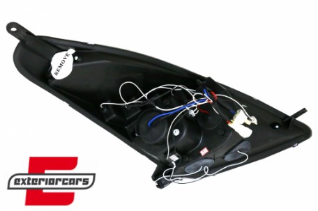Prednja svjetla Angel Eyes (crna) / Toyota Celica T230 (1999-2005), LPTO14