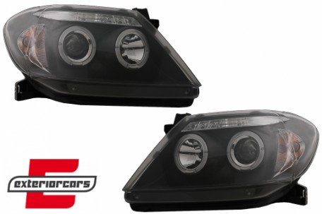 Prednja svjetla Angel Eyes (crna) / Toyota Hilux (2005-2011), LPTO08