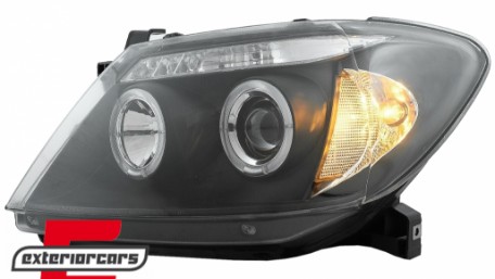 Prednja svjetla Angel Eyes (crna) / Toyota Hilux (2005-2011), LPTO08