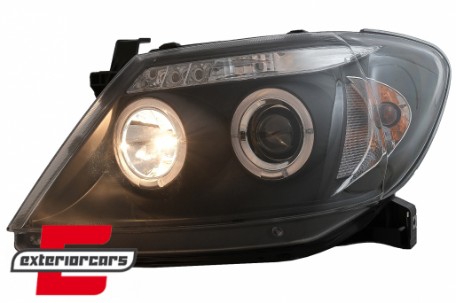 Prednja svjetla Angel Eyes (crna) / Toyota Hilux (2005-2011), LPTO08