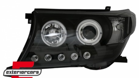 Prednja svjetla Angel Eyes (crna) / Toyota Land Cruiser FJ200 (2007-2012), LPTO33