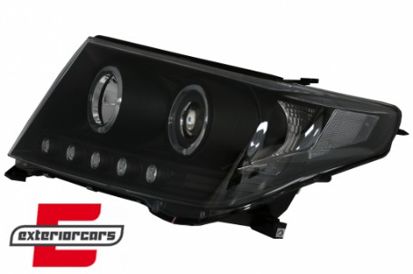 Prednja svjetla Angel Eyes (crna) / Toyota Land Cruiser FJ200 (2007-2012), LPTO33