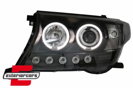 Prednja svjetla Angel Eyes (crna) / Toyota Land Cruiser FJ200 (2007-2012), LPTO33