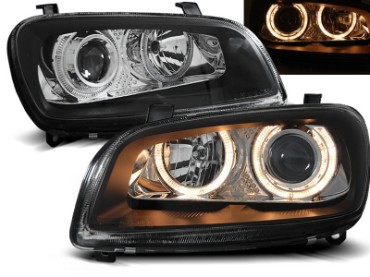 Prednja svjetla Angel Eyes (crna) / Toyota RAV 4 (1994-2000), LPTO12