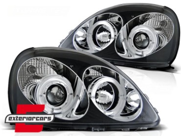 Prednja svjetla Angel Eyes (crna) / Toyota Yaris (1999-2003), LPTO02