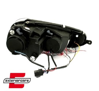 Prednja svjetla Angel Eyes (crna) / Volkswagen Golf 5 (2003-2008), LPVWB8