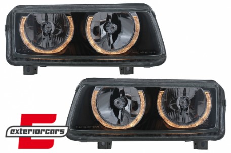 Prednja svjetla Angel Eyes (crna) / Volkswagen Passat B4 (11.1993-05.1997), LPVW41
