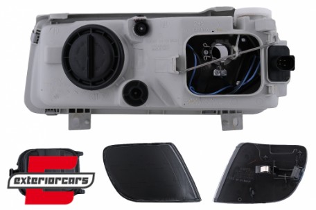 Prednja svjetla Angel Eyes (crna) / Volkswagen Passat B4 (11.1993-05.1997), LPVW41