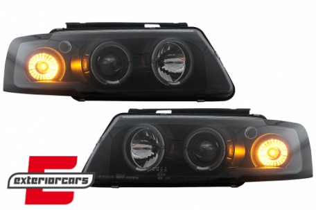 Prednja svjetla Angel Eyes (crna) / Volkswagen Passat B5 3B (11.1996-08.2000), LPVW13