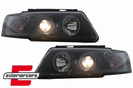 Prednja svjetla Angel Eyes (crna) / Volkswagen Passat B5 3B (11.1996-08.2000), LPVW13
