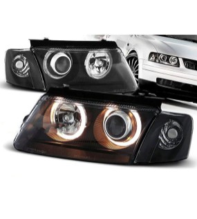 Prednja svjetla Angel Eyes (crna) / Volkswagen Passat B5 3B (11.1996-08.2000), LPVW26