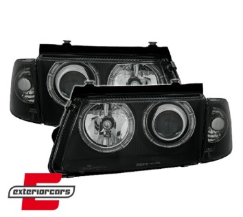 Prednja svjetla Angel Eyes (crna) / Volkswagen Passat B5 3B (11.1996-08.2000), LPVW26