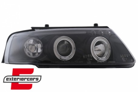 Prednja svjetla Angel Eyes (crna) / Volkswagen Passat B5 3B (11.1996-08.2000), LPVW78