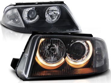 Prednja svjetla Angel Eyes (crna) / Volkswagen Passat B5 3BG (09.2000-03.2005), LPVW46