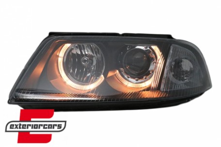 Prednja svjetla Angel Eyes (crna) / Volkswagen Passat B5 3BG (09.2000-03.2005), LPVW46