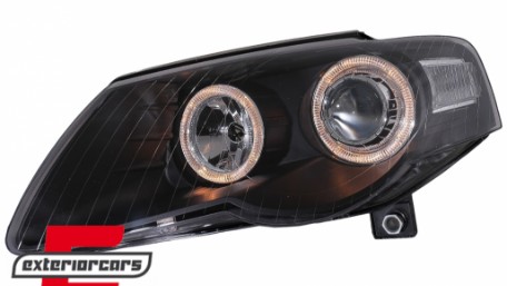 Prednja svjetla Angel Eyes (crna) / Volkswagen Passat B6 3C (03.2005-2010), LPVWC6