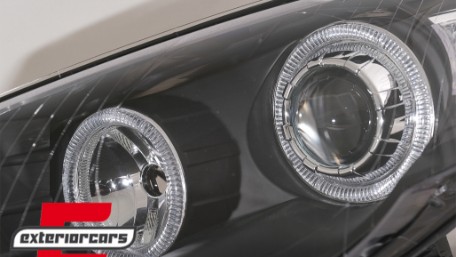 Prednja svjetla Angel Eyes (crna) / Volkswagen Passat B6 3C (03.2005-2010), LPVWC6