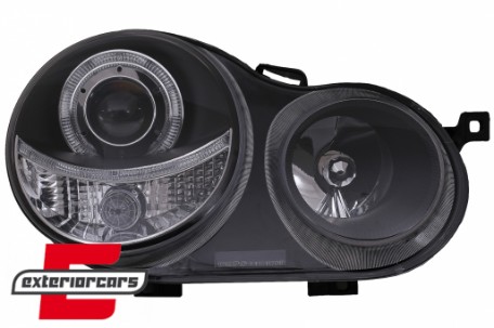 Prednja svjetla Angel Eyes (crna) / Volkswagen Polo 9N (11.2001-04.2005), LPVW59