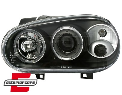 Prednja svjetla Angel Eyes (crna) / VW Golf 4 (1997-2005), LPVW07