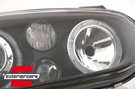 Prednja svjetla Angel Eyes (crna) / VW Golf 4 (1997-2005), LPVW70