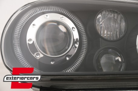 Prednja svjetla Angel Eyes (crna) / VW Golf 4 (1997-2005), LPVW70