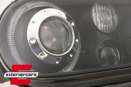 Prednja svjetla Angel Eyes (crna) / VW Golf 4 (1997-2005), LPVW70