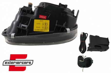 Prednja svjetla Angel Eyes (crna) / VW Golf 4 (1997-2005), LPVW70