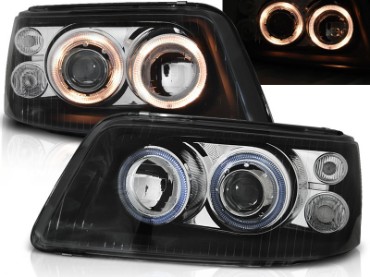 Prednja svjetla Angel Eyes (crna) / VW T5 (2003-2009), LPVWE5