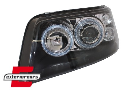 Prednja svjetla Angel Eyes (crna) / VW T5 (2003-2009), LPVWE5
