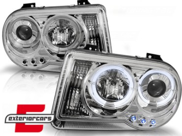 Prednja svjetla Angel Eyes dizajn (chrome) / Chrysler 300C (2004-2010), LPCH09