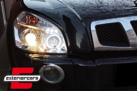 Prednja svjetla Angel Eyes dizajn (chrome) / Hyundai Tucson (2004-2010), LPHU01