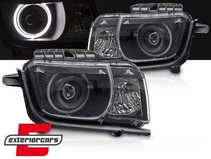 Prednja svjetla Angel Eyes dizajn (crna) / CHEVROLET CAMARO (2009-2013), LPCT20