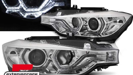 Prednja svjetla Angel Eyes LED DRL (chrome) / BMW serije 3 F30 F31 limuzina karavan (10.2011-05.2015), LPBMI7