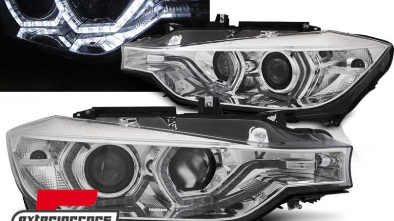 Prednja svjetla Angel Eyes LED DRL (chrome) / BMW serije 3 F30 F31 limuzina karavan (10.2011-05.2015), LPBMI7