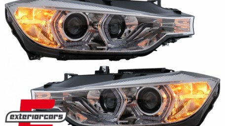 Prednja svjetla Angel Eyes LED DRL (chrome) / BMW serije 3 F30 F31 limuzina karavan (10.2011-05.2015), LPBMI7
