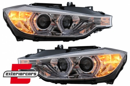 Prednja svjetla Angel Eyes LED DRL (chrome) / BMW serije 3 F30 F31 limuzina karavan (10.2011-05.2015), LPBMI7