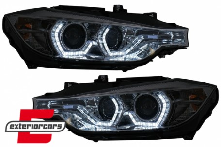 Prednja svjetla Angel Eyes LED DRL (chrome) / BMW serije 3 F30 F31 limuzina karavan (10.2011-05.2015), LPBMI7