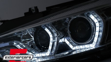 Prednja svjetla Angel Eyes LED DRL (chrome) / BMW serije 3 F30 F31 limuzina karavan (10.2011-05.2015), LPBMI7