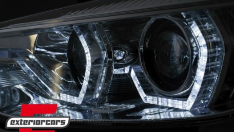 Prednja svjetla Angel Eyes LED DRL (chrome) / BMW serije 3 F30 F31 limuzina karavan (10.2011-05.2015), LPBMI7