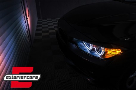 Prednja svjetla Angel Eyes LED DRL (crna) / BMW serije 3 F30 F31 limuzina karavan (10.2011-05.2015), LPBMI8