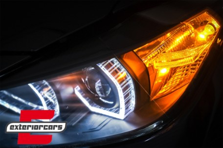 Prednja svjetla Angel Eyes LED DRL (crna) / BMW serije 3 F30 F31 limuzina karavan (10.2011-05.2015), LPBMI8