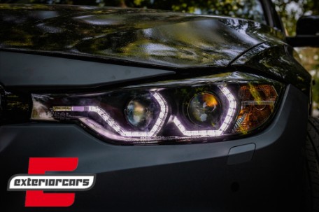 Prednja svjetla Angel Eyes LED DRL (crna) / BMW serije 3 F30 F31 limuzina karavan (10.2011-05.2015), LPBMI8