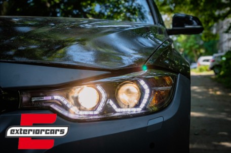Prednja svjetla Angel Eyes LED DRL (crna) / BMW serije 3 F30 F31 limuzina karavan (10.2011-05.2015), LPBMI8