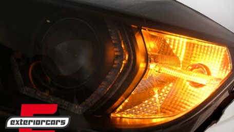 Prednja svjetla Angel Eyes LED DRL (crna) / BMW serije 3 F30 F31 limuzina karavan (10.2011-05.2015), LPBMR2