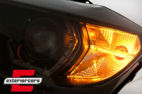 Prednja svjetla Angel Eyes LED DRL (crna) / BMW serije 3 F30 F31 limuzina karavan (10.2011-05.2015), LPBMR2