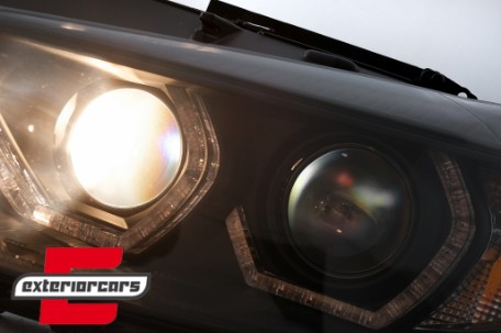 Prednja svjetla Angel Eyes LED DRL (crna) / BMW serije 3 F30 F31 limuzina karavan (10.2011-05.2015), LPBMR2
