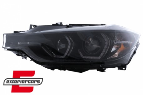 Prednja svjetla Angel Eyes LED DRL (crna) / BMW serije 3 F30 F31 limuzina karavan (10.2011-05.2015), LPBMR2