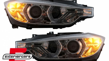 Prednja svjetla Angel Eyes LED DRL Xenon (chrome) / BMW serije 3 F30 F31 limuzina karavan (10.2011-05.2015), LPBML9