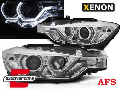 Prednja svjetla Angel Eyes LED DRL Xenon (chrome) / BMW serije 3 F30 F31 limuzina karavan (10.2011-05.2015), LPBMM1